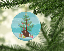 Load image into Gallery viewer, Baby Mouse Merry Christmas Ornament - Round Ceramic Ornament – Artist-Designed Keepsake Decoration