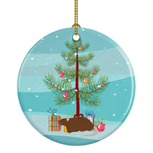 Load image into Gallery viewer, Rex Rat Merry Christmas Ornament - Round Ceramic Ornament – Artist-Designed Keepsake Decoration