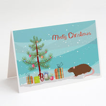Load image into Gallery viewer, Rex Rat Merry Christmas Greeting Cards -  Blank Note Cards – 8-Pack of Artist-Designed Cards with Envelopes