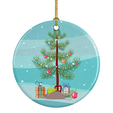 Load image into Gallery viewer, Satin Rat Merry Christmas Ornament - Round Ceramic Ornament – Artist-Designed Keepsake Decoration
