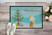 Load image into Gallery viewer, Parisian Trumpeter Canary Merry Christmas Doormat - 24x36 Decorative Floor Mat – Indoor/Outdoor Rug with Artistic Flair CK4484JMAT