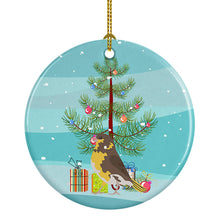 Load image into Gallery viewer, Spanish Canary Merry Christmas Ornament - Round Ceramic Ornament – Artist-Designed Keepsake Decoration