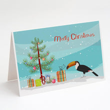 Load image into Gallery viewer, Toucan Merry Christmas Greeting Cards -  Blank Note Cards – 8-Pack of Artist-Designed Cards with Envelopes