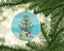 Load image into Gallery viewer, African Grey Parrot Merry Christmas Ornament - Round Ceramic Ornament – Artist-Designed Keepsake Decoration