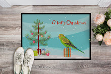 Load image into Gallery viewer, Budgerigar Merry Christmas Doormat - 24x36 Decorative Floor Mat – Indoor/Outdoor Rug with Artistic Flair CK4497JMAT