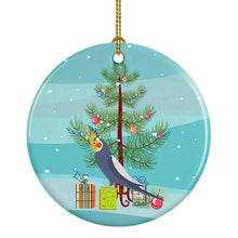 Load image into Gallery viewer, Cockatiel Merry Christmas Ornament - Round Ceramic Ornament – Artist-Designed Keepsake Decoration