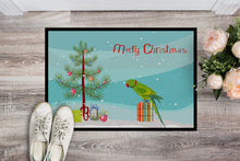 Load image into Gallery viewer, Ring-Necked Parakeet Merry Christmas Doormat - 24x36 Decorative Floor Mat – Indoor/Outdoor Rug with Artistic Flair CK4502JMAT