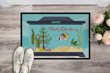 Load image into Gallery viewer, Butterfly Fish Merry Christmas Doormat - 24x36 Decorative Floor Mat – Indoor/Outdoor Rug with Artistic Flair CK4505JMAT