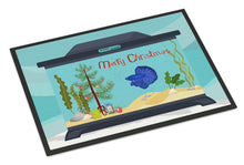 Load image into Gallery viewer, Delta Tail Betta Fish Merry Christmas Doormat - 18x27 Decorative Floor Mat – Indoor/Outdoor Rug with Artistic Flair CK4507MAT