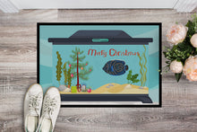 Load image into Gallery viewer, Emperor Angelfish Merry Christmas Doormat - 24x36 Decorative Floor Mat – Indoor/Outdoor Rug with Artistic Flair CK4508JMAT