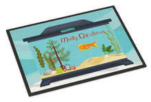 Load image into Gallery viewer, Bubble Eyed Goldfish Merry Christmas Doormat - 24x36 Decorative Floor Mat – Indoor/Outdoor Rug with Artistic Flair CK4509JMAT
