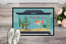 Load image into Gallery viewer, Lionhead Goldfish Merry Christmas Doormat - 24x36 Decorative Floor Mat – Indoor/Outdoor Rug with Artistic Flair CK4513JMAT