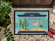 Load image into Gallery viewer, Lionhead Goldfish Merry Christmas Doormat - 24x36 Decorative Floor Mat – Indoor/Outdoor Rug with Artistic Flair CK4513JMAT
