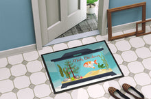 Load image into Gallery viewer, Lionhead Goldfish Merry Christmas Doormat - 24x36 Decorative Floor Mat – Indoor/Outdoor Rug with Artistic Flair CK4513JMAT