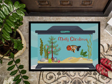 Load image into Gallery viewer, Ranchu Goldfish Merry Christmas Doormat - 24x36 Decorative Floor Mat – Indoor/Outdoor Rug with Artistic Flair CK4515JMAT