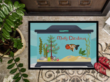 Load image into Gallery viewer, Ranchu Goldfish Merry Christmas Doormat - 18x27 Decorative Floor Mat – Indoor/Outdoor Rug with Artistic Flair CK4515MAT