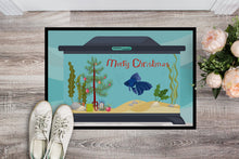 Load image into Gallery viewer, Veiltail Goldfish Merry Christmas Doormat - 24x36 Decorative Floor Mat – Indoor/Outdoor Rug with Artistic Flair CK4520JMAT
