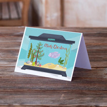 Load image into Gallery viewer, Giant Gourami Merry Christmas Greeting Cards -  Blank Note Cards – 8-Pack of Artist-Designed Cards with Envelopes
