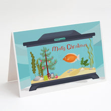 Load image into Gallery viewer, Kissing Gourami Merry Christmas Greeting Cards -  Blank Note Cards – 8-Pack of Artist-Designed Cards with Envelopes