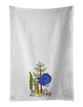 Load image into Gallery viewer, Super Delta Tail Betta Merry Christmas White Kitchen Towel Set of 2