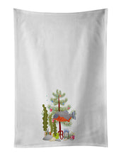 Load image into Gallery viewer, Piranha Merry Christmas White Kitchen Towel Set of 2
