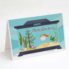 Load image into Gallery viewer, Puffer Fish Merry Christmas Greeting Cards -  Blank Note Cards – 8-Pack of Artist-Designed Cards with Envelopes