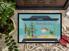 Load image into Gallery viewer, Puffer Fish Merry Christmas Doormat - 24x36 Decorative Floor Mat – Indoor/Outdoor Rug with Artistic Flair CK4535JMAT