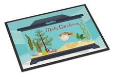 Load image into Gallery viewer, Puffer Fish Merry Christmas Doormat - 18x27 Decorative Floor Mat – Indoor/Outdoor Rug with Artistic Flair CK4535MAT