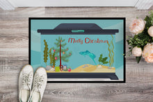Load image into Gallery viewer, Sword Tail Guppy Merry Christmas Doormat - 24x36 Decorative Floor Mat – Indoor/Outdoor Rug with Artistic Flair CK4537JMAT