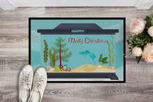 Load image into Gallery viewer, Sword Tail Guppy Merry Christmas Doormat - 18x27 Decorative Floor Mat – Indoor/Outdoor Rug with Artistic Flair CK4537MAT
