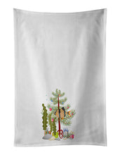 Load image into Gallery viewer, Tiger Barb Merry Christmas White Kitchen Towel Set of 2
