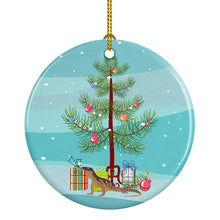 Load image into Gallery viewer, Monitor Lizard Merry Christmas Ornament - Round Ceramic Ornament – Artist-Designed Keepsake Decoration