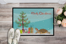 Load image into Gallery viewer, Pond Slider Turtle Merry Christmas Doormat - 24x36 Decorative Floor Mat – Indoor/Outdoor Rug with Artistic Flair CK4543JMAT