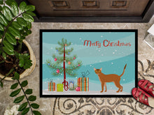 Load image into Gallery viewer, Red Abyssinian Cat Merry Christmas Doormat - 24x36 Decorative Floor Mat – Indoor/Outdoor Rug with Artistic Flair CK4545JMAT