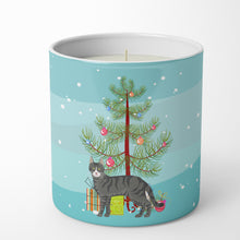 Load image into Gallery viewer, Tricolour Aegean Cat Merry Christmas 10 oz Decorative Soy Candle