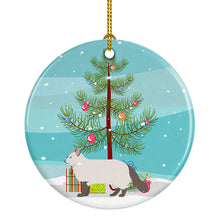 Load image into Gallery viewer, American Curl #2 Cat Merry Christmas Ornament - Round Ceramic Ornament – Artist-Designed Keepsake Decoration