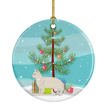 Load image into Gallery viewer, American Shorthair #2 Cat Merry Christmas Ornament - Round Ceramic Ornament – Artist-Designed Keepsake Decoration