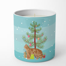 Load image into Gallery viewer, American Wirehair #2 Cat Merry Christmas 10 oz Decorative Soy Candle