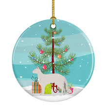 Load image into Gallery viewer, Balinese #2 Cat Merry Christmas Ornament - Round Ceramic Ornament – Artist-Designed Keepsake Decoration