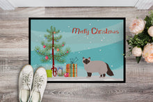 Load image into Gallery viewer, Birman Cat Merry Christmas Doormat - 18x27 Decorative Floor Mat – Indoor/Outdoor Rug with Artistic Flair CK4570MAT