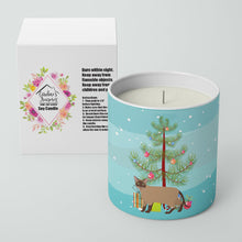 Load image into Gallery viewer, Burmese Cat Merry Christmas 10 oz Decorative Soy Candle
