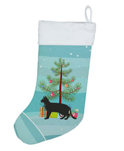Load image into Gallery viewer, Chausie Black Cat Merry Christmas Christmas Stocking