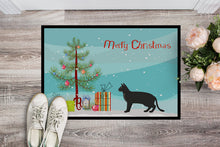 Load image into Gallery viewer, Chausie Black Cat Merry Christmas Doormat - 24x36 Decorative Floor Mat – Indoor/Outdoor Rug with Artistic Flair CK4585JMAT