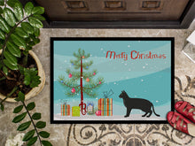 Load image into Gallery viewer, Chausie Black Cat Merry Christmas Doormat - 24x36 Decorative Floor Mat – Indoor/Outdoor Rug with Artistic Flair CK4585JMAT