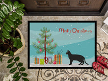 Load image into Gallery viewer, Chausie Black Cat Merry Christmas Doormat - 18x27 Decorative Floor Mat – Indoor/Outdoor Rug with Artistic Flair CK4585MAT