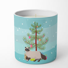 Load image into Gallery viewer, Colorpoint Persian Hymalayan Cat Merry Christmas 10 oz Decorative Soy Candle
