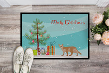 Load image into Gallery viewer, Devon Rex #3 Cat Merry Christmas Doormat - 18x27 Decorative Floor Mat – Indoor/Outdoor Rug with Artistic Flair CK4603MAT