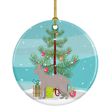 Load image into Gallery viewer, Don Sphynx Cat Merry Christmas Ornament - Round Ceramic Ornament – Artist-Designed Keepsake Decoration
