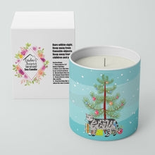 Load image into Gallery viewer, European Shorthair #2 Cat Merry Christmas 10 oz Decorative Soy Candle