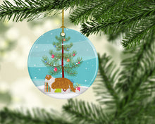 Load image into Gallery viewer, Exotic Shorthair #1 Cat Merry Christmas Ornament - Round Ceramic Ornament – Artist-Designed Keepsake Decoration